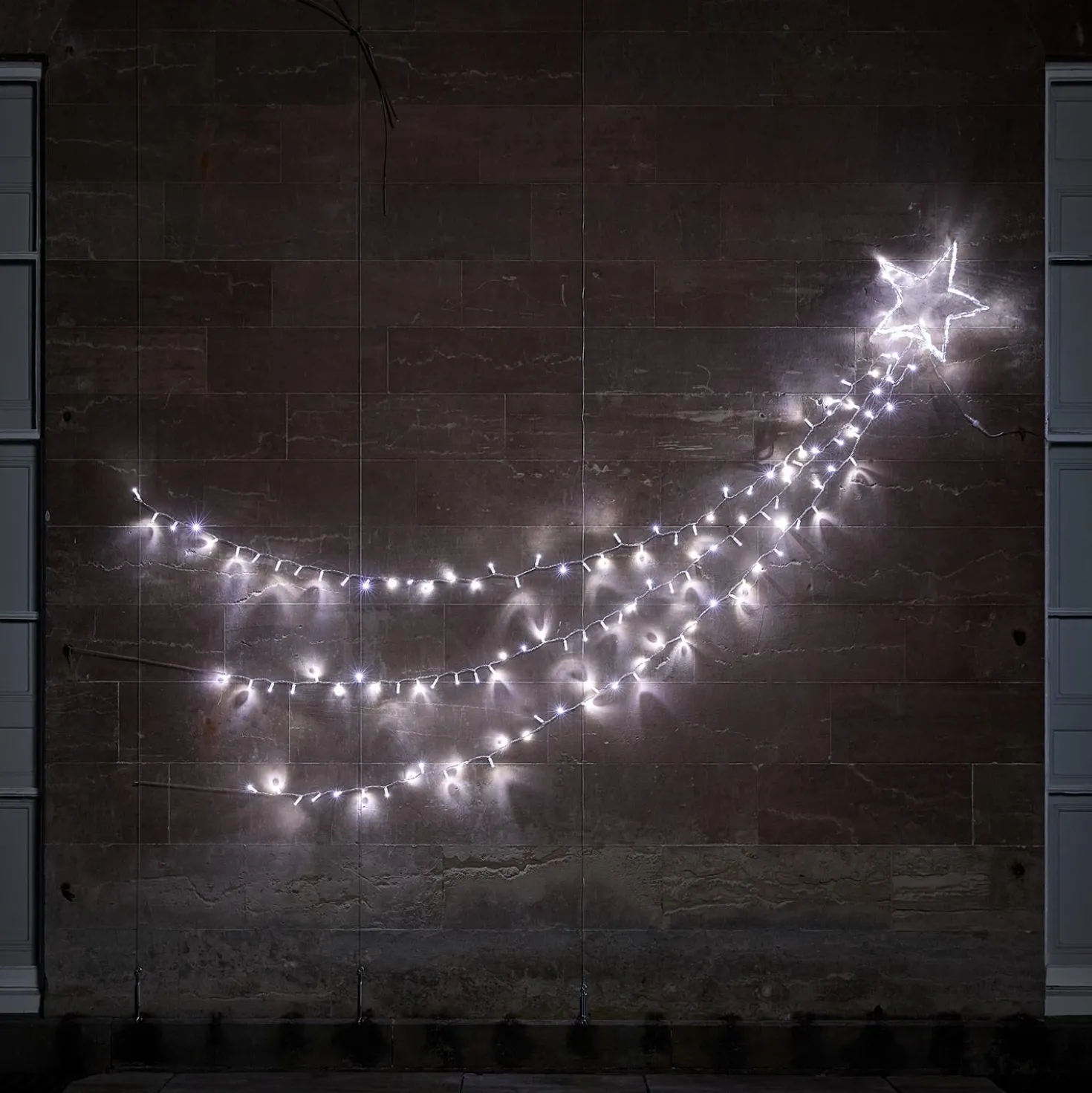 Weihnachtsdeko außen Bicolor LED Sternschnuppe