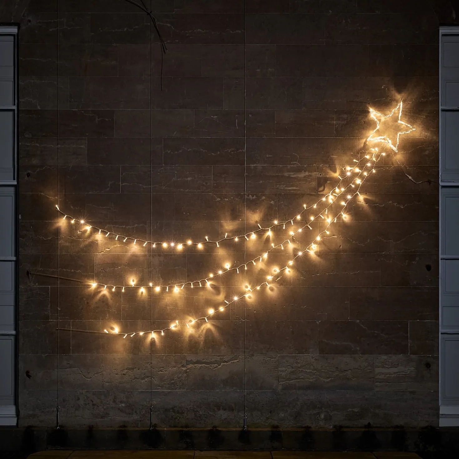 Weihnachtsdeko außen Bicolor LED Sternschnuppe