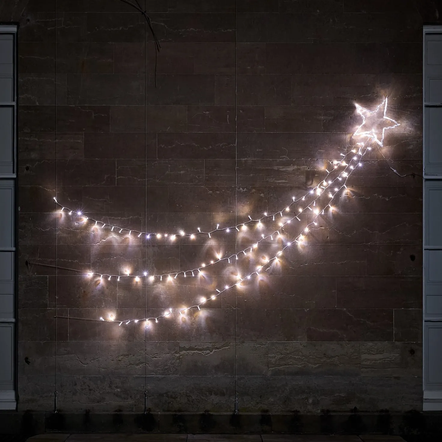 Weihnachtsdeko außen Bicolor LED Sternschnuppe