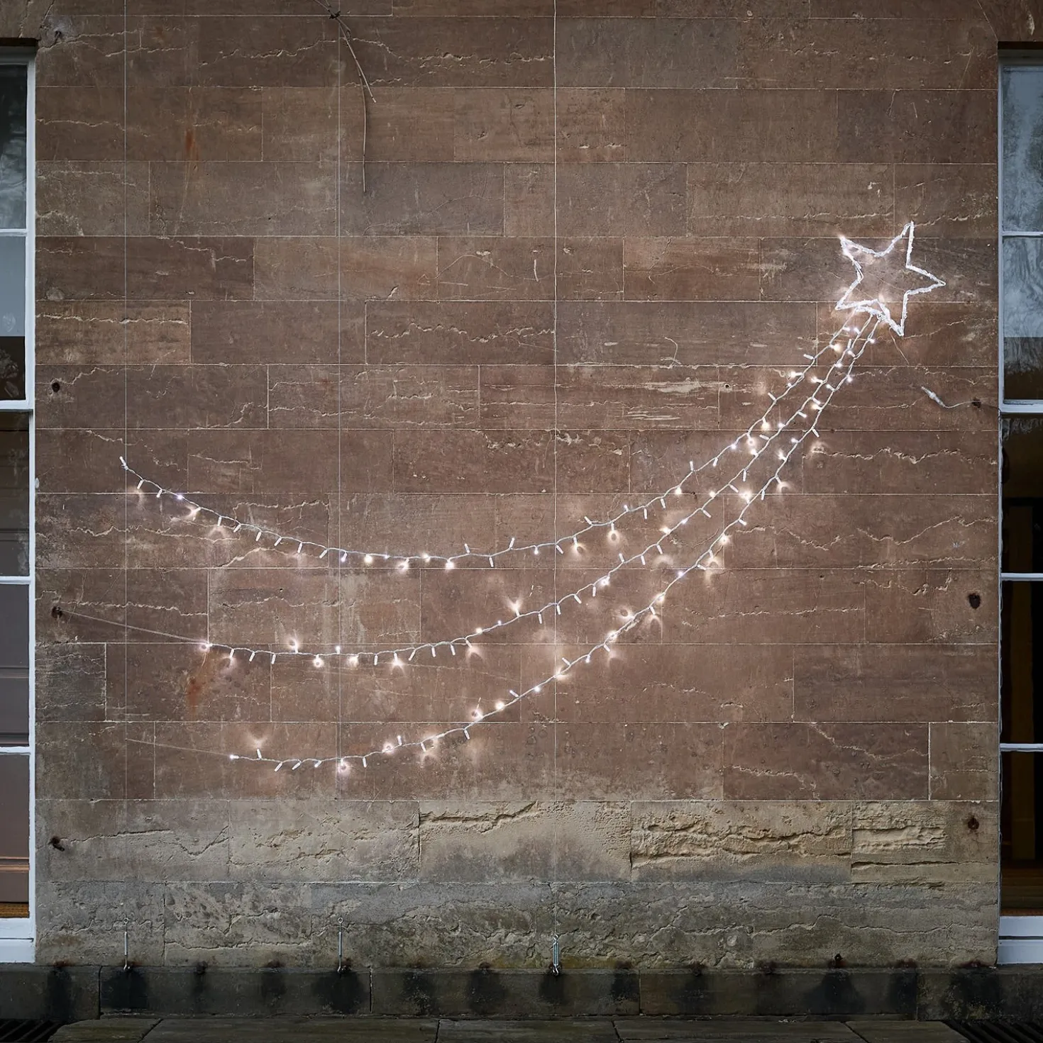Weihnachtsdeko außen Bicolor LED Sternschnuppe