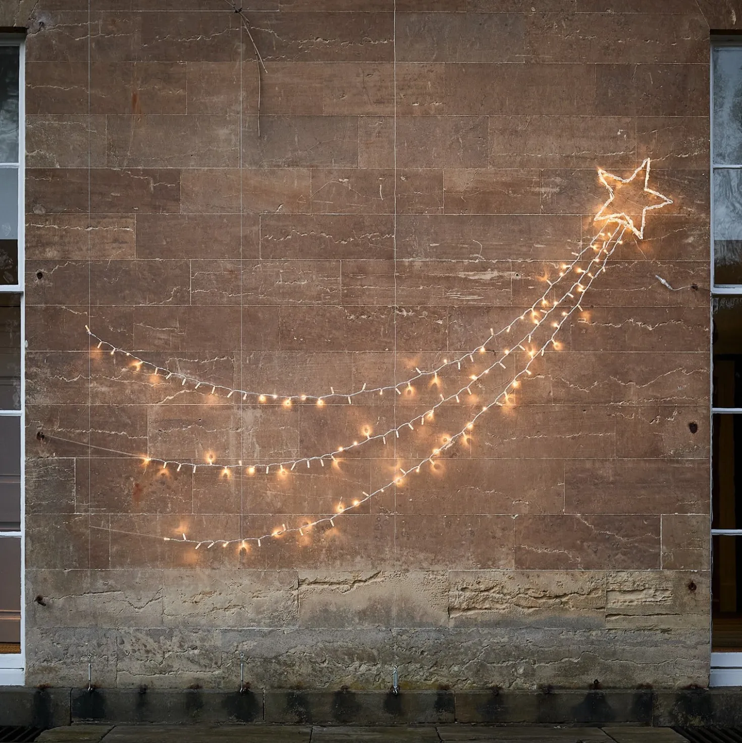 Weihnachtsdeko außen Bicolor LED Sternschnuppe