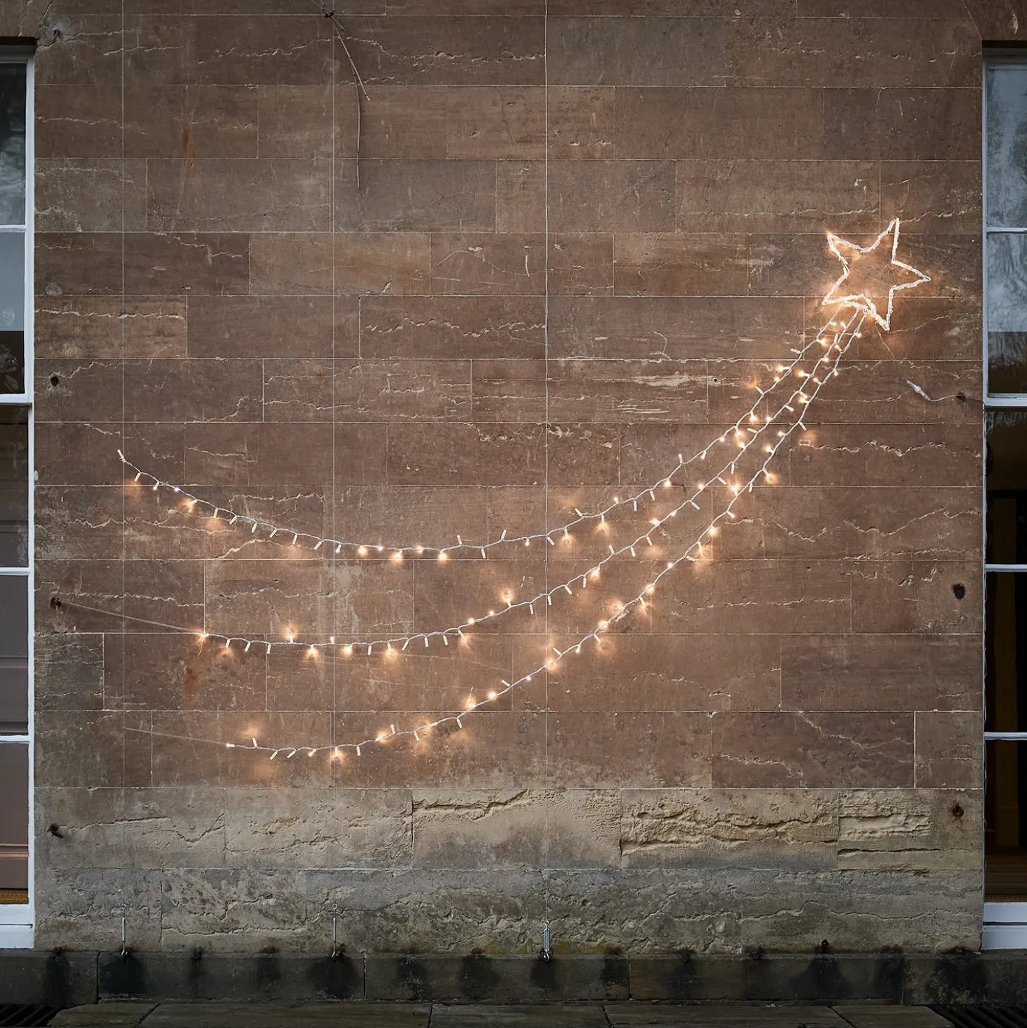 Weihnachtsdeko außen Bicolor LED Sternschnuppe