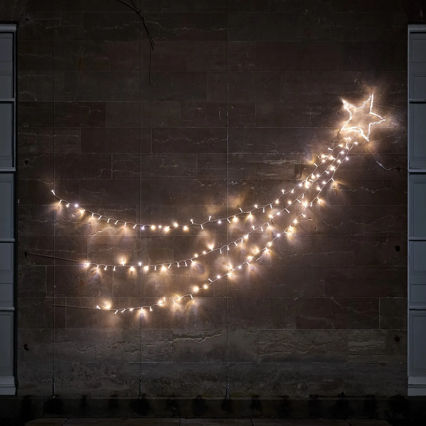 Weihnachtsdeko außen Bicolor LED Sternschnuppe
