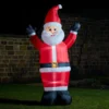 Winkender Weihnachtsmann Deko aufblasbar