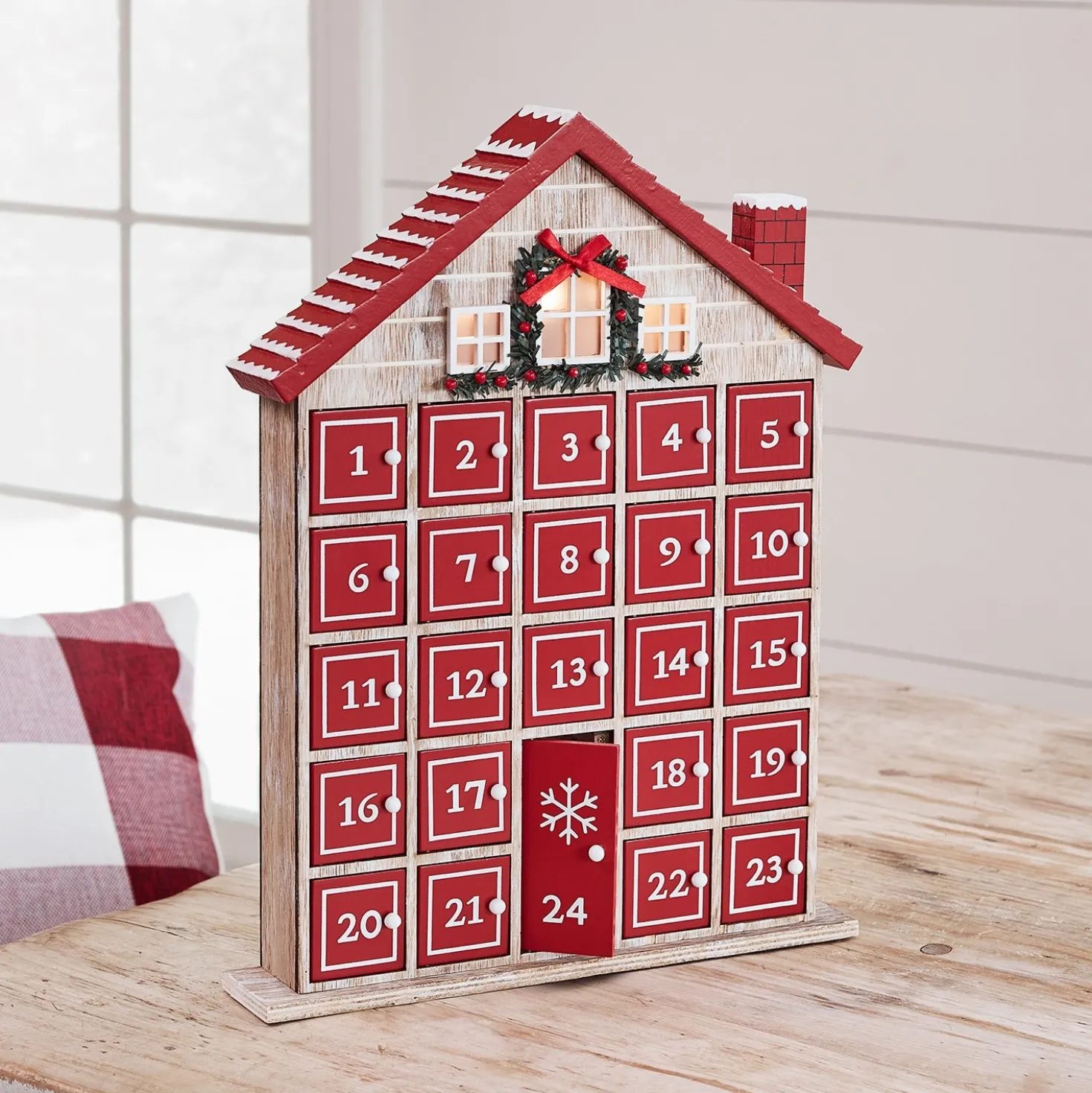 Winter Farmhouse Adventskalender zum Befüllen